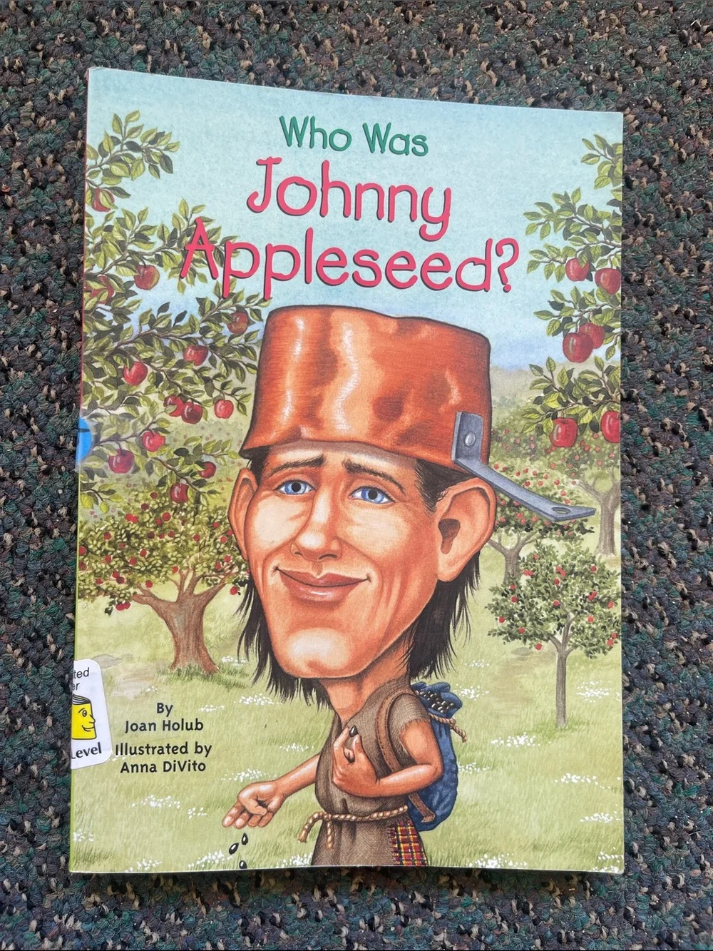 Who Was Johnny Appleseed? Illustrated Children's Book - Green/Red Cover